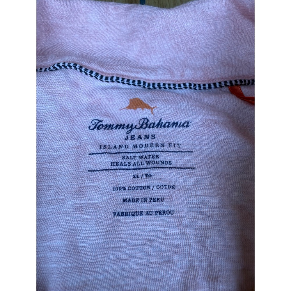 Tommy Bahama Jeans Polo Shirt Island Modern Fit Pocket Detail XL - Picture 2 of 14